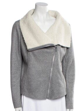 Generation Love Sherpa Lined Asymmetrical Moto Jacket Size Small